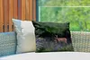 MuchoWow® Outdoor Kissen - Hirsche - Blumen - Kalb - Wald - Produktbild-Vorschau 3