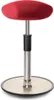 Sitz- Stehhocker Free Tall Triangel Gestrick Rot chrom Produktbild-Vorschau 1