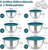 Set de bols à mélanger en acier inoxydable avec couvercles Voir les images du produit 2