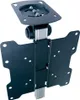 A black and silver flat panel ceiling mount is shown against a white background. Produktbild-Vorschau