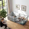 PawHut nestkast voor puppy's, puppyren met 7 panelen, Productafbeelding-voorbeeld 2