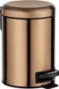 A copper-colored pedal bin with a black pedal and lid. Anteprima dell’immagine prodotto