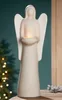 GILDE Teelichtleuchter Engel „Lucia“ | Keramik creme | H 49 Podgląd zdjęcia produktu 2