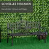 Outsunny Gartenbank mit ausziehbarem Tisch für 2 Personen Produktbild-Vorschau 6
