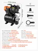 Pompa domestica SucceBuy da 1100 W, 5300 l/h, con serbatoio Anteprima dell’immagine prodotto 7