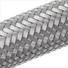 A close-up view of a braided metal hose. Produktbild-Vorschau