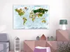 Italienischer Leinwand Leinwandbild - World Animals (1 Produktbild-Vorschau 2