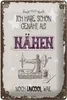 Blechschild NÄHEN habe schon genäht als, 30x20 cm, Produktbild-Vorschau 2