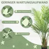 HOMCOM Grand palmier artificiel 120 cm, plante artificielle Voir les images du produit 6