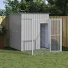 vidaXL Domček pre psa s výbehom Svetlo šedá 165x251x181 cm Náhľad obrázku produktu 2