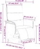 vidaXL Fauteuil relax avec repose-pieds Tissu gris foncé Voir les images du produit 8