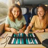 Relaxdays Backgammon, reisspeel dat opgerold kan worden, Productafbeelding-voorbeeld 3