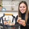eluno 3-patrový servírovací vozík, vozík z černého kovu a Náhled obrázku produktu 5