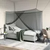 vidaXL, moustiquaire pour lit, 3 pièces, maille 156, noire, Voir les images du produit 2