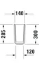 Duravit Halbsäule ME by Starck 170 x 300 mm weiß Produktbild-Vorschau 3