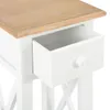 vidaXL Table d'appoint blanche 27 x 27 x 65,5 cm bois Voir les images du produit 6