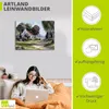 ARTland Leinwandbild Männer, die die Hecke schneiden Größe: Produktbild-Vorschau 3