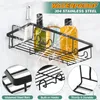 4-in-1 Badezimmer-Duschregal mit Seifenablage Selbstklebend Produktbild-Vorschau 3