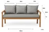 Gartenkissen Set grau – 180x60 + 3x60x50 cm Gartenkissen Produktbild-Vorschau 8