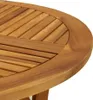 vidaXL Gartentisch Ø 85 cm Massivholz Akazie Produktbild-Vorschau 5