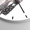 Wanduhr - Rund - Glasuhr - Katzen Blumen Tiere - 40x40cm - Produktbild-Vorschau 5