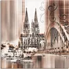 ARTland Leinwandbild Köln Skyline Collage VI Größe: 30x30 Produktbild-Vorschau 1