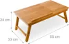 relaxdays notebook bed tray brown Náhľad obrázku produktu 9