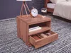 FineBuy Nachttisch Akazie Massivholz Schublade & Ablagefach Produktbild-Vorschau 4