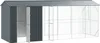 vidaXL Klatka dla ptaków antracyt 645 x 208 x 247 cm Stal Podgląd zdjęcia produktu 1