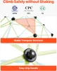Close-up of a climbing dome structure with highlighted features and certifications. Produktbild-Vorschau