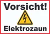 Vorsicht Elektrozaun Weidezaun Schild A2 (420x594mm) Produktbild-Vorschau 1