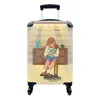 MuchoWow® Koffer Handgepäck Trolley Rollkoffer Kleine Produktbild-Vorschau 1