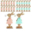 COM-FOUR® 24x Deko Aufsteller für Ostern - Osterhase im Produktbild-Vorschau 1