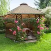 Relaxdays Rankhilfe Obelisk, 2er Set, 100cm hoch, Ranksäule Produktbild-Vorschau 2