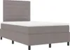 Maison Exclusive - Boxspringbett mit Matratze mit LED Taupe Produktbild-Vorschau 6