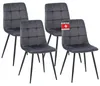 Albatros Esszimmerstühle 4er Set BORA Anthrazit - Produktbild-Vorschau 1