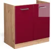 Skříňka pod dřez Vicco R-Line Červená vysoký lesk 80 cm bez Náhled obrázku produktu 1