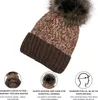 styleBREAKER Damen bunte Strick Bommelmütze mit Fleece Produktbild-Vorschau 4
