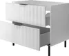 Mobile da bagno, bianco + maniglia nera, 80 x 77 x 46 cm Anteprima dell’immagine prodotto 4