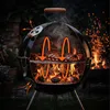 Relaxdays Mini Kugelgrill, tragbar, Ø 30 cm, Picknickgrill Produktbild-Vorschau 3