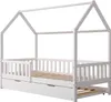 Ausziehbares Hüttenbett für Kinder 190x90cm weiß MARCEAU Produktbild-Vorschau 1