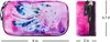 A product shot of a pencil case with dimensions indicated. Voir les images du produit