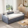 ProximaX Ausziehbares Schlafsofa 90×200 cm in Grau, Produktbild-Vorschau 5