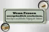 Holzschild Spruch 27x10cm wenn Frauen unergründlich dann Produktbild-Vorschau 3