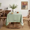 Tovaglia in poliestere, effetto lino, verde, rettangolare, Anteprima dell’immagine prodotto 8