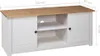 vidaXL TV skříňka bílá 120x40x50 cm Masivní dřevo Panama Náhled obrázku produktu 7