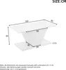 Merax Table basse en forme de V avec éclairage LED, design Voir les images du produit 3