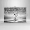 Bilder auf glas - Einteilig - Schwarzweiß Baum See - Produktbild-Vorschau 3