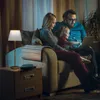 Relaxdays Tischlampe flexibel, mit Stoffschirm, verchromter Produktbild-Vorschau 3