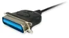 Equip USB auf Parallel adapter kable, schwarz, Schwarz, USB Produktbild-Vorschau 2